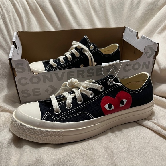Comme Des Garcons Play Chuck 70 Low-Top Sneakers Size Womens 9 NWT - Picture 4 of 11
